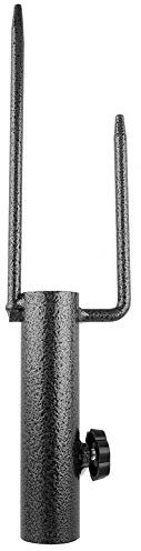 Ejoyous Support de Parasol, Pied de Parasol Piquet De Sol pour Parasol en Fer Parasol Accessoires Fixation pour Balcon pour Tiges De Parasol Épaisseur 22-38mm
