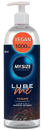 MY.SIZE Lube Me Premium Gleitgel vegan 1000 ml I Gleitmittel ohne tierische Inhaltsstoffe I Lubricant Gel für Toys & Latexkondome geeignet I water based