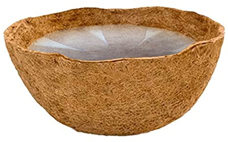 Kokoseinlage 25 cm Kokos-Einlage Natur Für Hängemapeln Kokoseinlage Kokosmatte Hängekorb Kokos Ersatzeinlage Hanging Basket Kokosfaser-Ersatz-Futter Kokoseinlage Hängekorb Pflanzeinsatz Für Garten