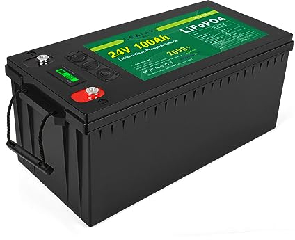LiFePO4 Akku 24V 100Ah 2.560Wh Lithium-Eisen-Phosphat Batterie für Camping Boot