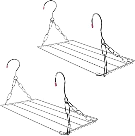WEITAI 2X Multifunktionaler Wäsche Trockner, Wäsche Trockner Aus Edelstahl Zum AufhäNgen Von Kleidung, Hand Tüchern, Socken