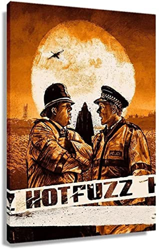 RIDAEX Kunstdruck Poster 50 * 70cm Senza Cornice Hot Fuzz Movie Poster Soggiorno Camera da letto Pittura Opera d'arte