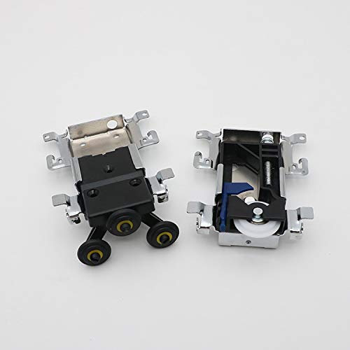 Sliding wardrobe door part top/bottom down Wheels/Runner/Guides kit side-mounted hanging sliding pulley open wheel for cabinet(Upper bottom wheel)