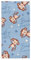 GAIREG Handtuch mit Affen-Motiv, weich, 38,1 x 76,2 cm, Blau
