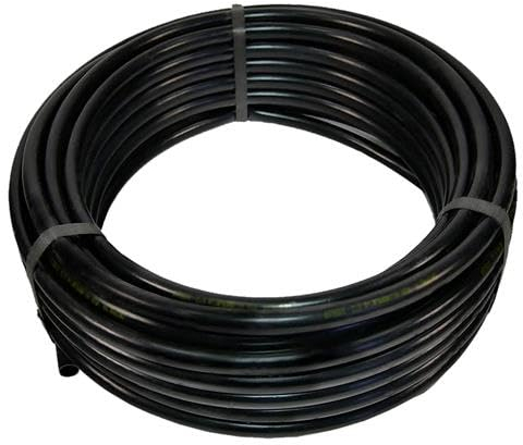 DRIPALIA - Tubería de riego por goteo 16mm | Manguera para riego sin gotero | Negra | Rollo de 100m| Para huertos y jardines