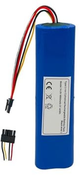 Batería de 14,4 V, 14,8 V, 4800 mAh/6800 mAh/9800 MAH. Compatible con CECOTEC Conga 4090. Robot Aspirador 14.4V 14.8V Batería Robot Barrido (Color : 9800mAh)