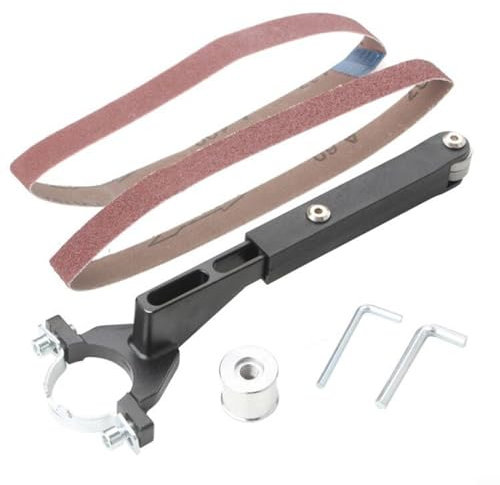 Staffa per levigatrice a nastro, accessori per levigatrice a nastro modificata per smerigliatrice angolare, convertitore adattatore per smerigliatrice angolare da 100 mm