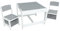 simpa Children's Wooden Desk & Set of 2 Storage Drawer Chairs: Grey Finish.