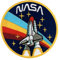 Urbanski Patch NASA Rakete Logo zum Aufbügeln 8,3 x 8,3 cm | Aufnäher Applikation Bügelbild