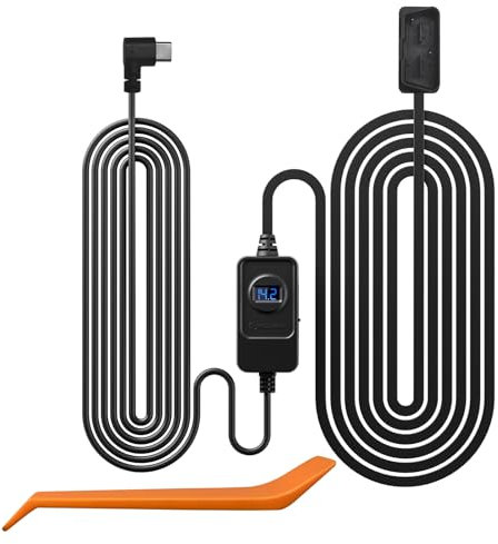 REDTIGER Dash Cam OBD Hardwire Kit mit USB C Port, 12V-24V zu 5V, Unterspannungsschutz für 24H Parkmodus, geeignete Serie Dash Cam