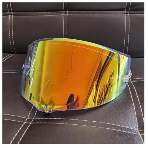 SZSMHL Helmvisier, Motorrad Integralhelm Visier Objektiv Fall for AGV PI-STA GP R GP RR Corsa R Corsa RR RACE3(Aurora Orange)