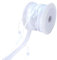 Minnhua Perlenband 14m Geschenkband Perlengirlande Chiffon Band Dekoband Schmuckband Organzaband Trendyband Schönes Band Satinband für Hochzeit Dekoration Brautstrauß Geschenk Verpacken Weiß