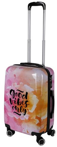 H4L Reisekoffer Koffer Hartschalenkoffer Reisetrolley Rosa Größe S 55x40x23cm
