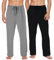 Ekouaer Lot de 2 pantalons de pyjama pour homme long à carreaux Pantalon de pyjama chaud d'hiver Pantalon de loisirs doux Noël avec poches cordon serrage Bleu Blanc + Noir Blanc Carreaux M