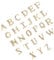 Ipetboom 1set Customised Nail Art Stickers Alloy Letter Nail Decals Alphabet Sticker