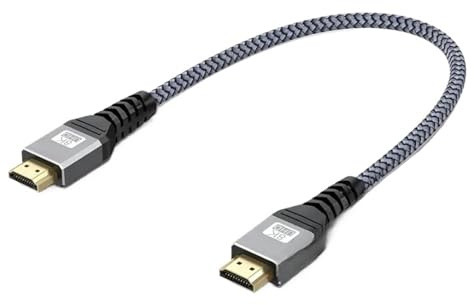 8K HDMI-Compatible 2.1 Cable 4K@120Hz 8K@60Hz 48Gbps Video Audio HDMI Braided Cord for PC Laptop Projector HD TV PS5(8k Braid,5m)