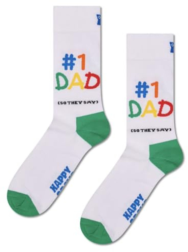 HAPPY SOCKS NO1 DAD SOCK lustige Socken Vatertag Super Dad