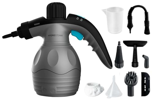 Cecotec Limpiador de Vapor con Cable - Vaporeta HydroSteam 1030 X-Treme. 1000W, 3 Bares de Presión, Caudal de Vapor 30g/min, Limpia y Desinfecta, Acabados Perfectos, Depósito 350ml, 9 Accesorios