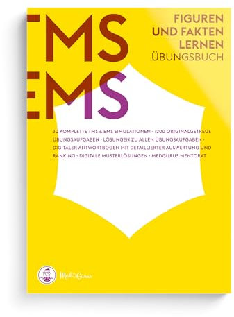 MedGurus TMS & EMS Vorbereitung 2024 Figuren und Fakten lernen - Übungsbuch zur Vorbereitung auf den Medizinertest