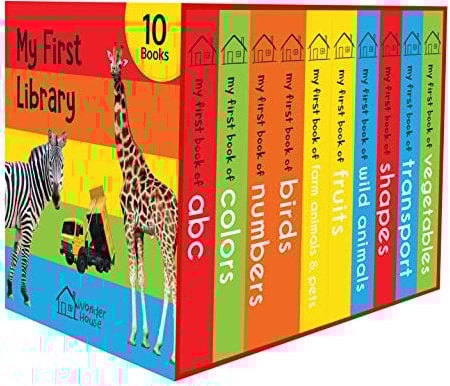 My First Library: Boxset of 10 Board Books for Kids: Boxset for Kids (Pack-1) (Early Learning)