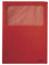 Leitz 3950-00-25 Sichtmappe, A4, oben und rechte Seite offen, Karton, rot, Pack mit 100 Stück