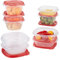 Rubbermaid TakeAlongs 5.2 and 2.9 Cup Food Storage Container, 10 Piece Set, Red/Tint Chilli by Rubbermaid