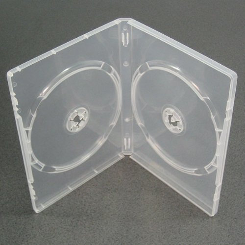 Custodia protettiva per DVD, doppia, 7 mm, confezione da 100, colore: trasparente