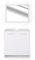 Vicco Conjunto de Muebles de baño Kiko, Blanco, 2 Piezas