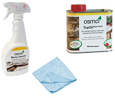 Osmo Top Oil 500ml with Osmo Spray Cleaner + FREE Microfibre Cloth (3058 Matt)