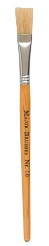 Betzold Borstenpinsel-Set, kurzer Stiel, eine Größe | 10 Malpinsel, Naturhaar-Pinsel