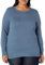 Amazon Essentials Women's Long-Sleeve Lightweight Crewneck Jumper (Available in Plus Size), Blue, XL