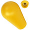 Dilwe M6 Joystick Kugelkopf, M6 Amerikanischer Typ Ovaler Kugelkopf, Amerikanischer Stil Ovales Spiel Rocker Top Griff Rocker Ball Top Griff Spielzubehör(Gelb)