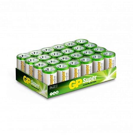Batteria Super Alcalina Mezza Torcia C (Confezione 24 Pezzi)
