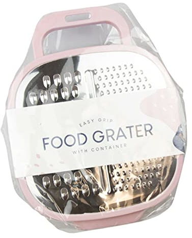 Vision4ever Pink 6 Sided Food Grater Cheese Slicer, Vegetable Food Slicer Shredded Kitchen Tool