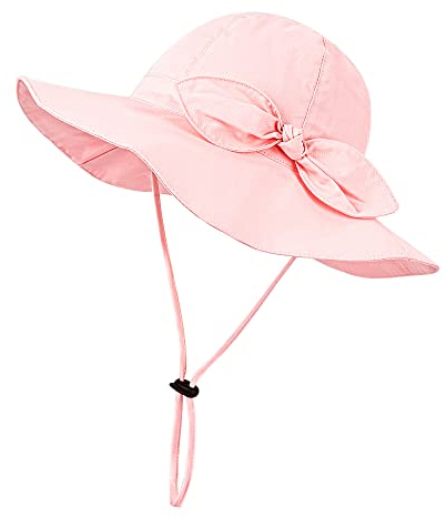 Volicph Baby Sommerhut Mädchen Sonnenhut Kleinkind Strandhut Baby Bucket Hat UPF 50 für Baby Mädchen Säugling Kind Kleinkind