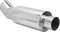 Auspuff Endschalldämpfer, 63 Mm Auspuff Schalldämpfer Edelstahl für DTM Style Silber Straight Through Deep Tone Universal für Auto