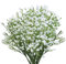OundarM 15 Stiele Schleierkraut Künstlich wie echt 52 cm, künstliche Baby's Breath Blumen, Deko Kunstblumen Hochzeit, Kunstblumen Weiss klein für DIY Blumensträuße Home Decor Veranstaltung Partys