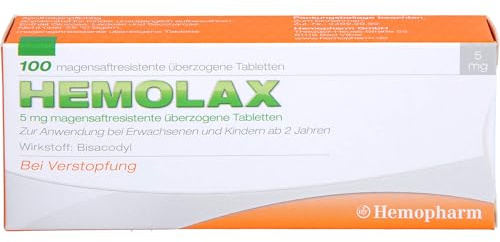 HEMOLAX 5 mg magensaftresistente überzogene Tabl. 100 St