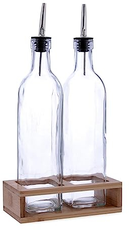 Quid Naturalia Set huilier et vinaigrier en verre transparent 500 ml