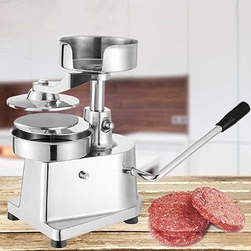 TAHALI Manuelle Burger-Formmaschine, gefüllte Burger-Presse, kommerzieller Hamburger-Patty-Press-Maker, Burger-Presse mit 500 Wachspapieren, Heim-Burger-Formung,15cm