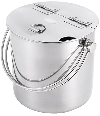 HOMSFOU 1stk Eiskübel Aus Edelstahl Trinkt Eiskübel Bier Eiskübel Vintage Eiskübel Eisbehälter Eiskübel Für Getränke Behälter Mit Deckel Isolierter Eiskübel Wein Muschelschale Elektrisch