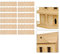 Sluffs 12 Stück Mini Dachziegel,1:12 DIY Puppenhaus Miniatur Holz Dachziegel,Fake Tiles Modell Sand Tabelle Micro Landschaft Dekoration Zubehör für Haustiere Haus Design Modelle