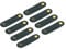 sourcing map 8Pcs Leather Cable Straps Cord Organizer 80x20mm Cable Ties Portable Cable Management for USB Cable, Headphone Wire, Green