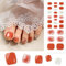 Boloshine 26Pcs Semi Cured Gel Nail Strips, Glossy Soft Toe Nail Stickers, Long Lasting Self-Adhesive UV Gel Toe Nails Stickers with Prep Pads, Nail File & Wood Stick - Beautiful Like Summer Flowers