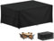 Abdeckung für Gartenmöbel,Winterfest wasserdichte Anti-UV Schutzhülle für Gartentische Terrassenmöbel,400D Oxford Gewebe Gartentisch Abdeckplane,Schwarz,242x162x100cm