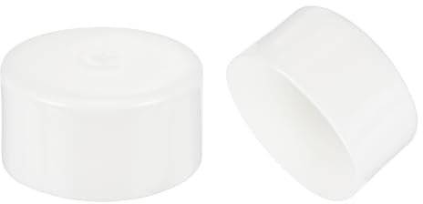 QUARKZMAN 5 Stück Gummikappen 90mm Stuhlbeinkappen Runde Schutzkappen Gummi Endkappen Möbelgleiter Fußkappen Endspitze Schutzabdeckungen für Rohre Zäune Pfosten Möbel Geländer, Weiß