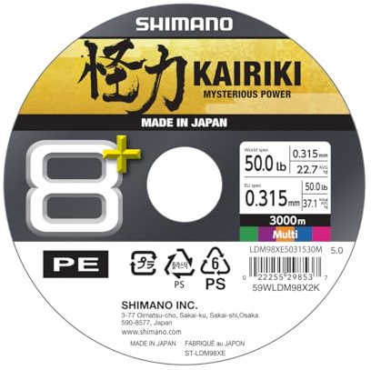 Line Kairiki 8+ - 3000m 0.315mm 39.9kg Multi C.