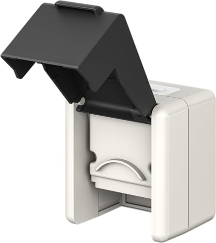 goobay Outdoor Aufputzdose IP44 mit 2 Keystone Ports – wetterfest, für Außenbereich & Feuchträume, inkl. Kabeldurchführung und Halterung, ohne Module 79169