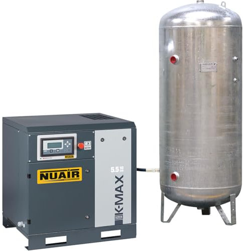 Compresseur d'air à vis silencieux cuve galvanisée 7,5 CV 500 L NUAIR