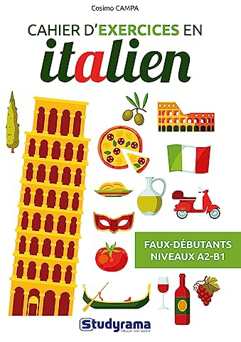 Cahier d’exercices en italien – Faux débutants (Niveaux A2-B1)